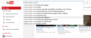 Sugerencias YouTube